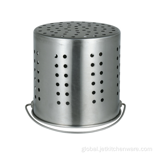 Strainer With Handle Oblique Style Stainless Steel Strainer Bucket Manufactory